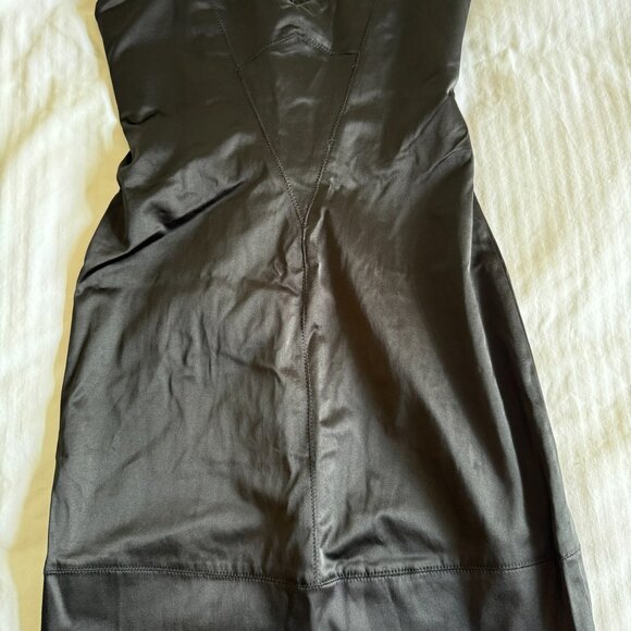 ParisianCollection Black Satin Strapless Mini Dress NWT - Picture 5 of 5